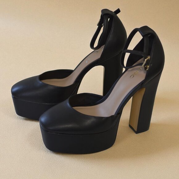 Aldo Jacey Heels | Size 8 Black – Like New - Picture 8 of 8